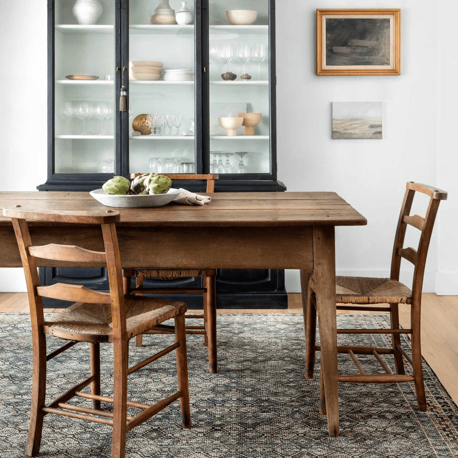 Amara Hand Knotted Rug in Ink/Turquoise - Urban Natural Home Furnishings