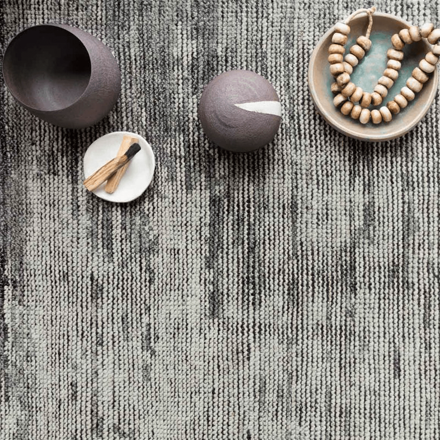 Amara Hand Knotted Rug in Silver/Dark Grey - Urban Natural Home Furnishings