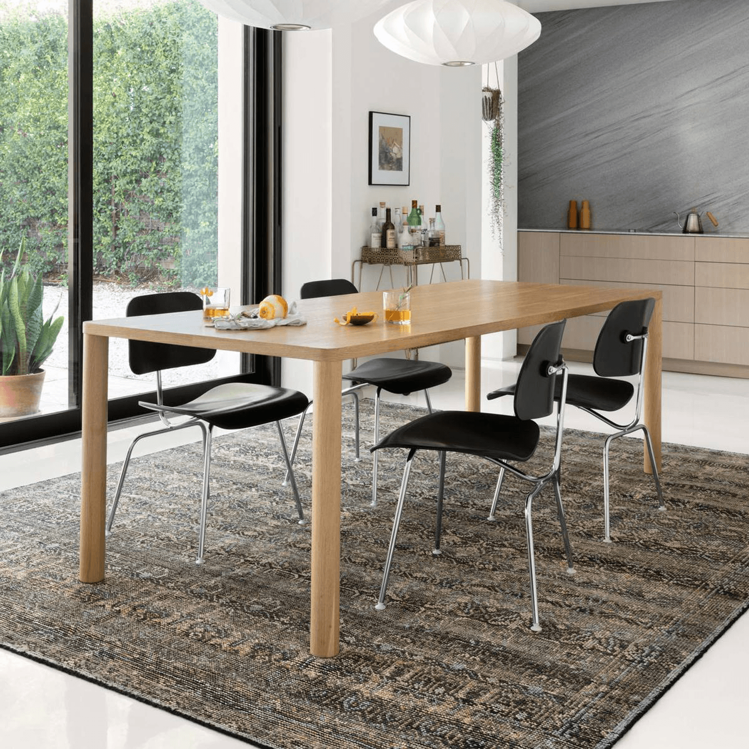 Amara Hand Knotted Rug in Charcoal/Lagoon - Urban Natural Home Furnishings