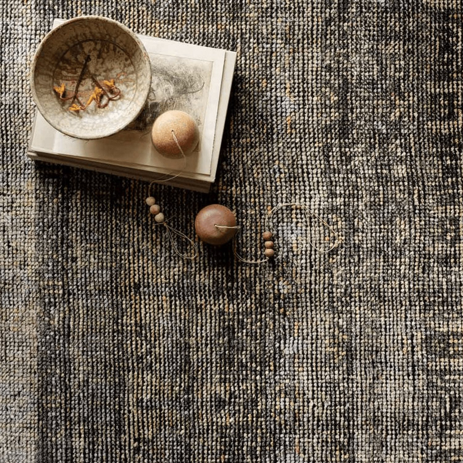 Amara Hand Knotted Rug in Charcoal/Lagoon - Urban Natural Home Furnishings