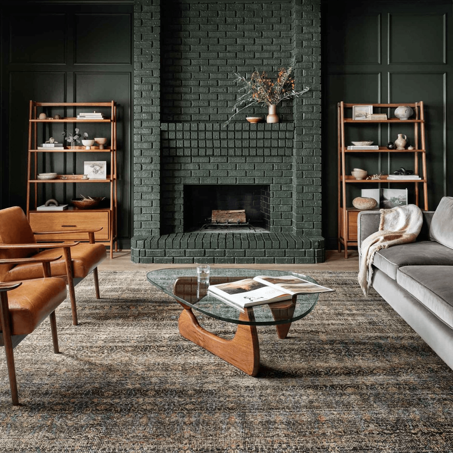 Amara Hand Knotted Rug in Charcoal/Lagoon - Urban Natural Home Furnishings