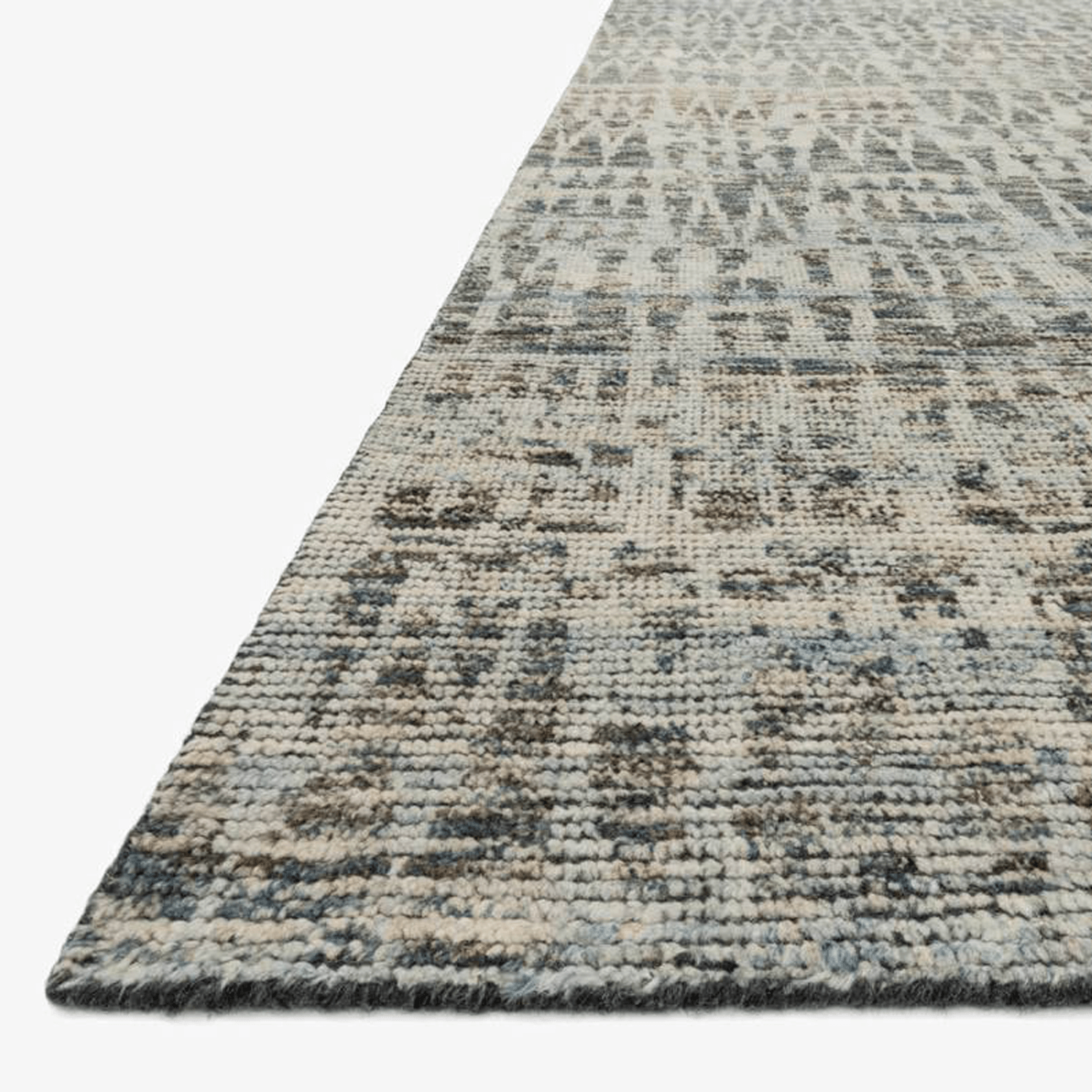 Amara Hand Knotted Rug in Natural/Ocean - Urban Natural Home Furnishings