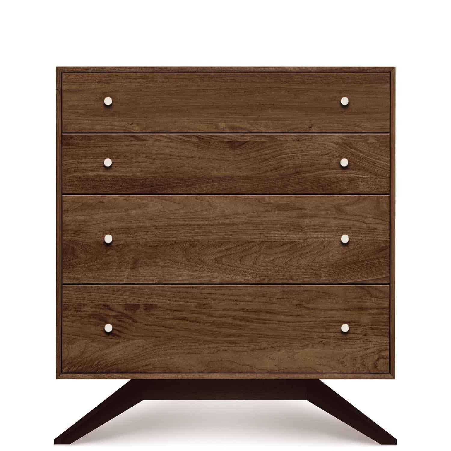 Astrid Four-Drawer Dresser in Walnut with Dark Chocolate Legs - Urban Natural Home Furnishings. Dressers & Armoires, Copeland