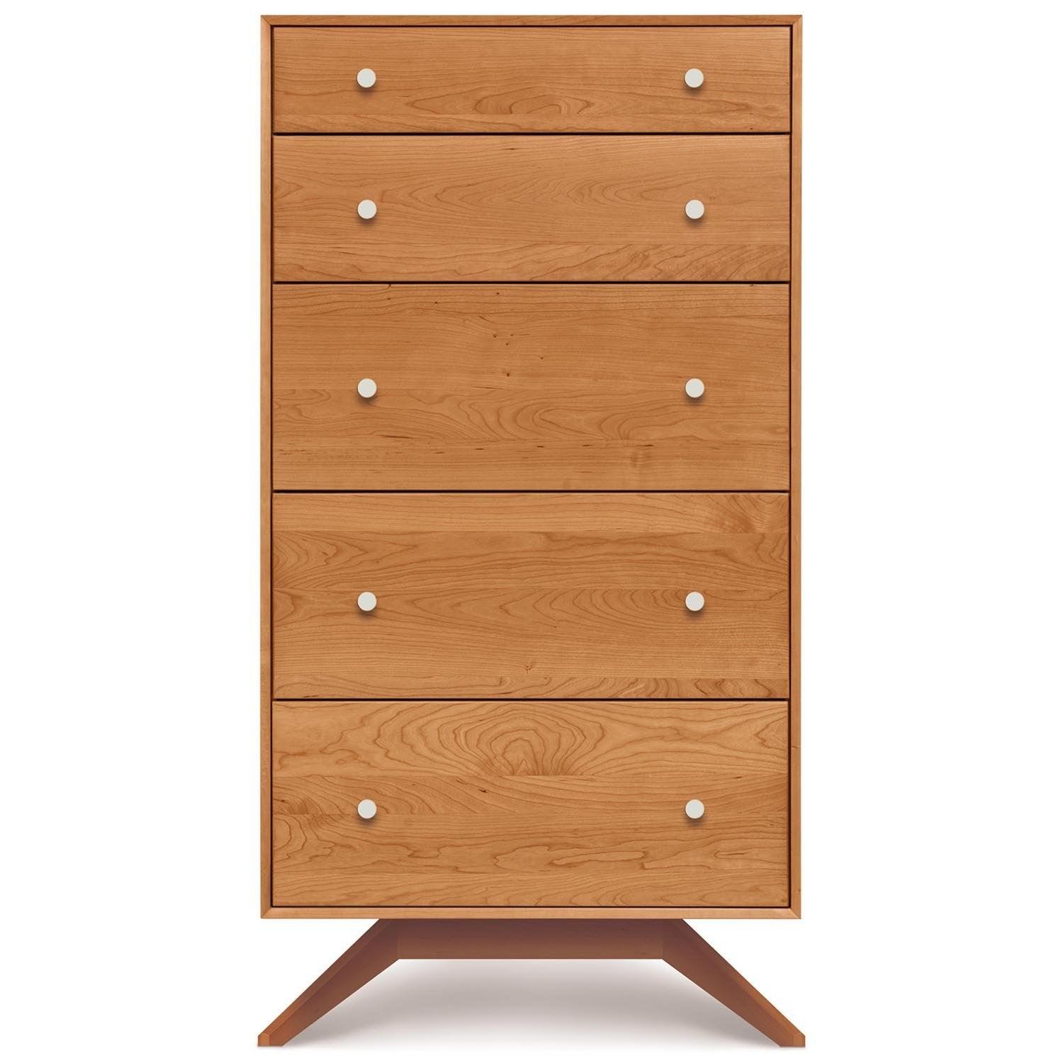 Astrid Five-Drawer Dresser in Cherry - Urban Natural Home Furnishings. Dressers & Armoires, Copeland