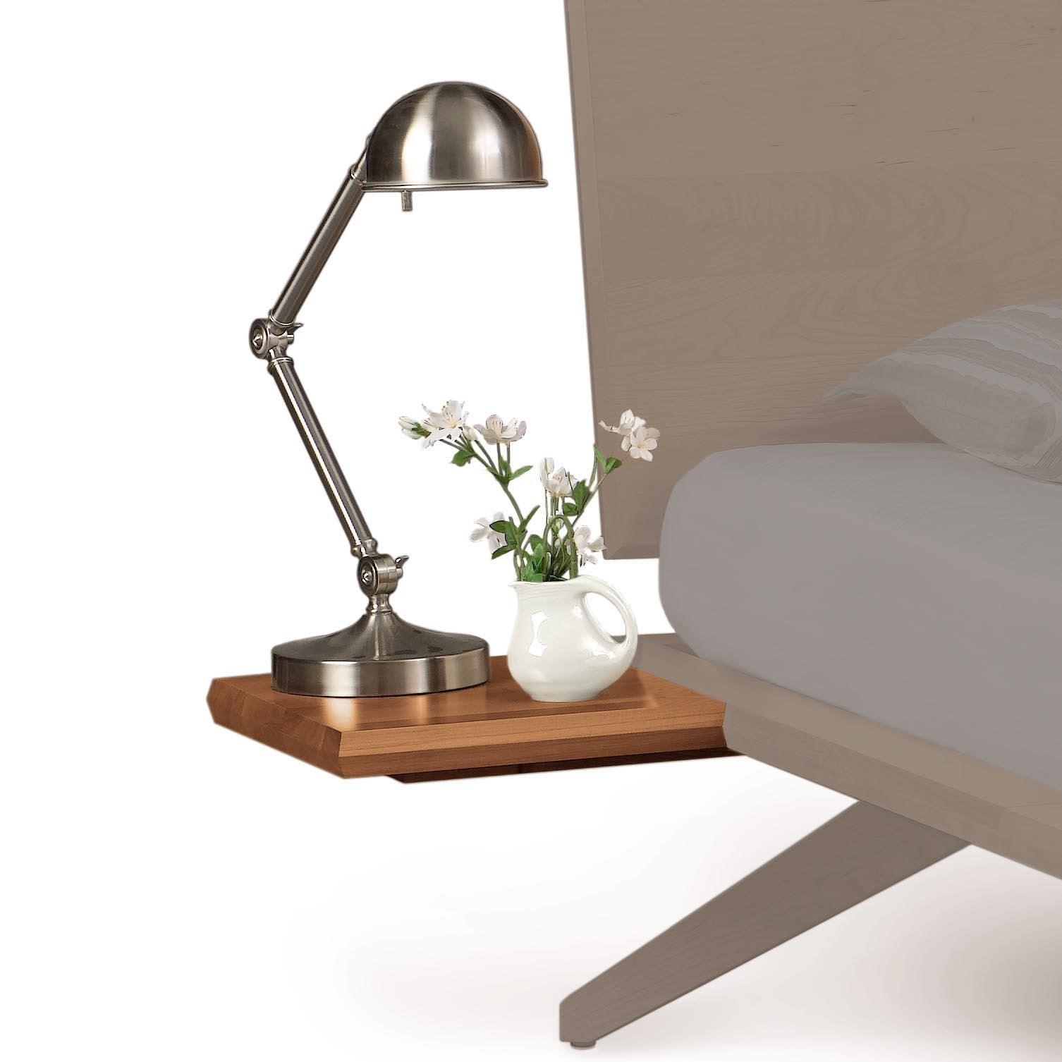 Astrid Shelf Nightstand in Cherry - Urban Natural Home Furnishings. Nightstands, Copeland