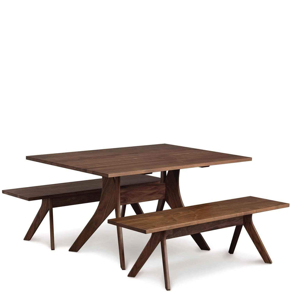 Audrey Fixed Top Tables in Natural Walnut - Urban Natural Home Furnishings.  Dining Table, Copeland