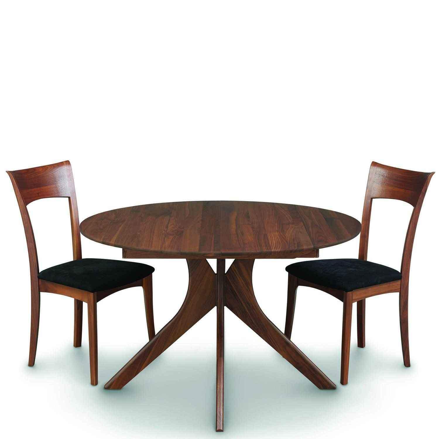 Audrey Round Extension Table in Walnut - Urban Natural Home Furnishings. Dining Table, Copeland