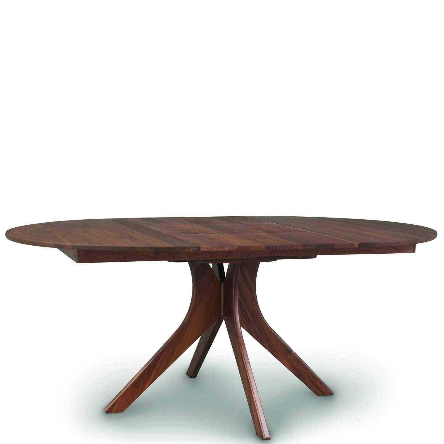 Audrey Round Extension Table in Walnut - Urban Natural Home Furnishings. Dining Table, Copeland