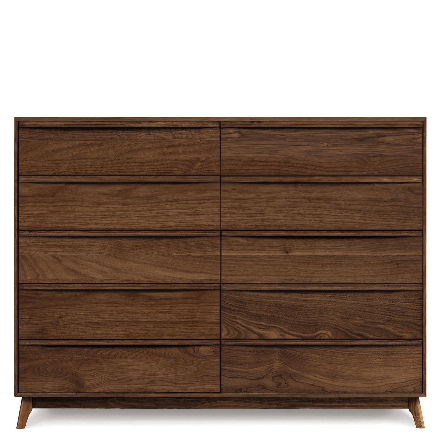 Catalina Ten Drawer Dresser in Walnut - Urban Natural Home Furnishings