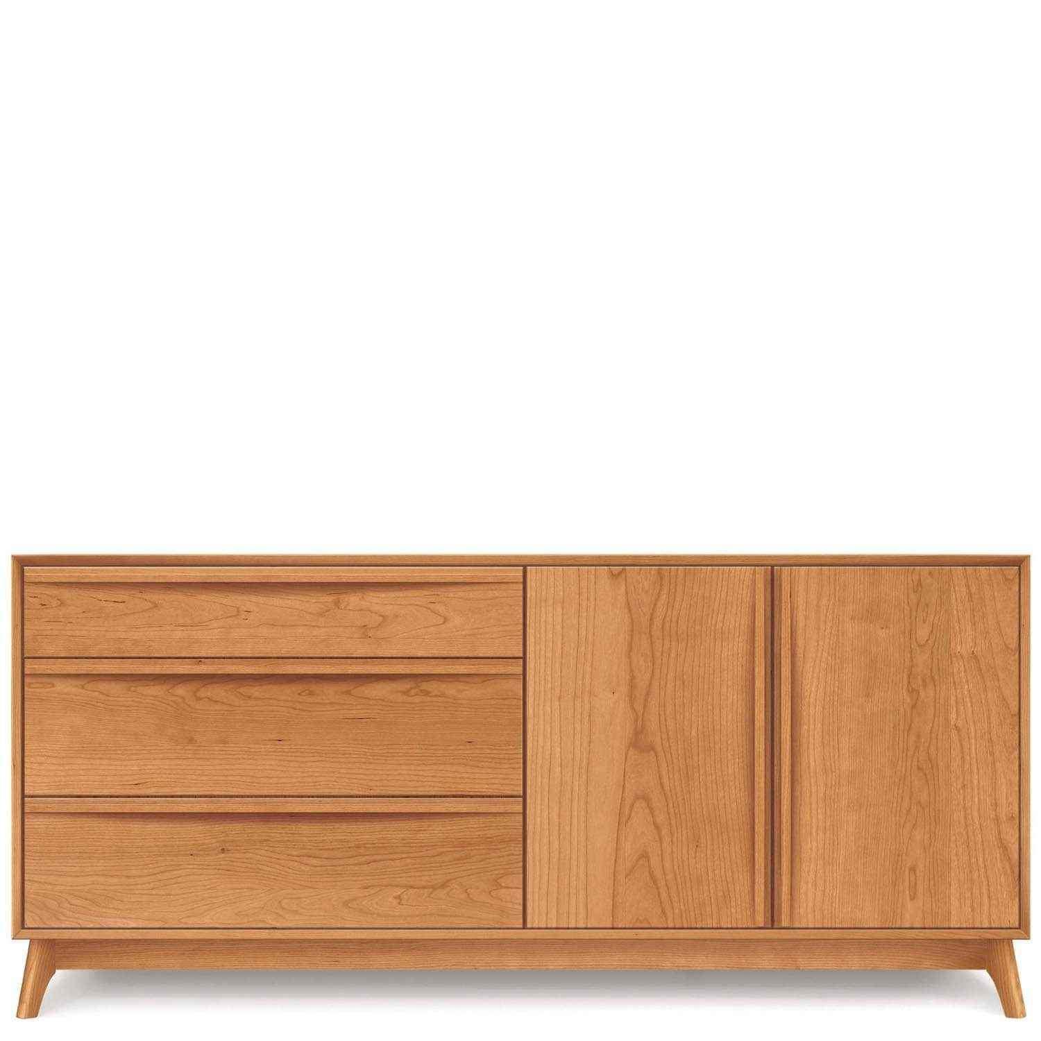 Catalina Buffet (3 Drawers on left, 2 Doors on right) in Cherry - Urban Natural Home Furnishings. Dressers & Armoires, Copeland