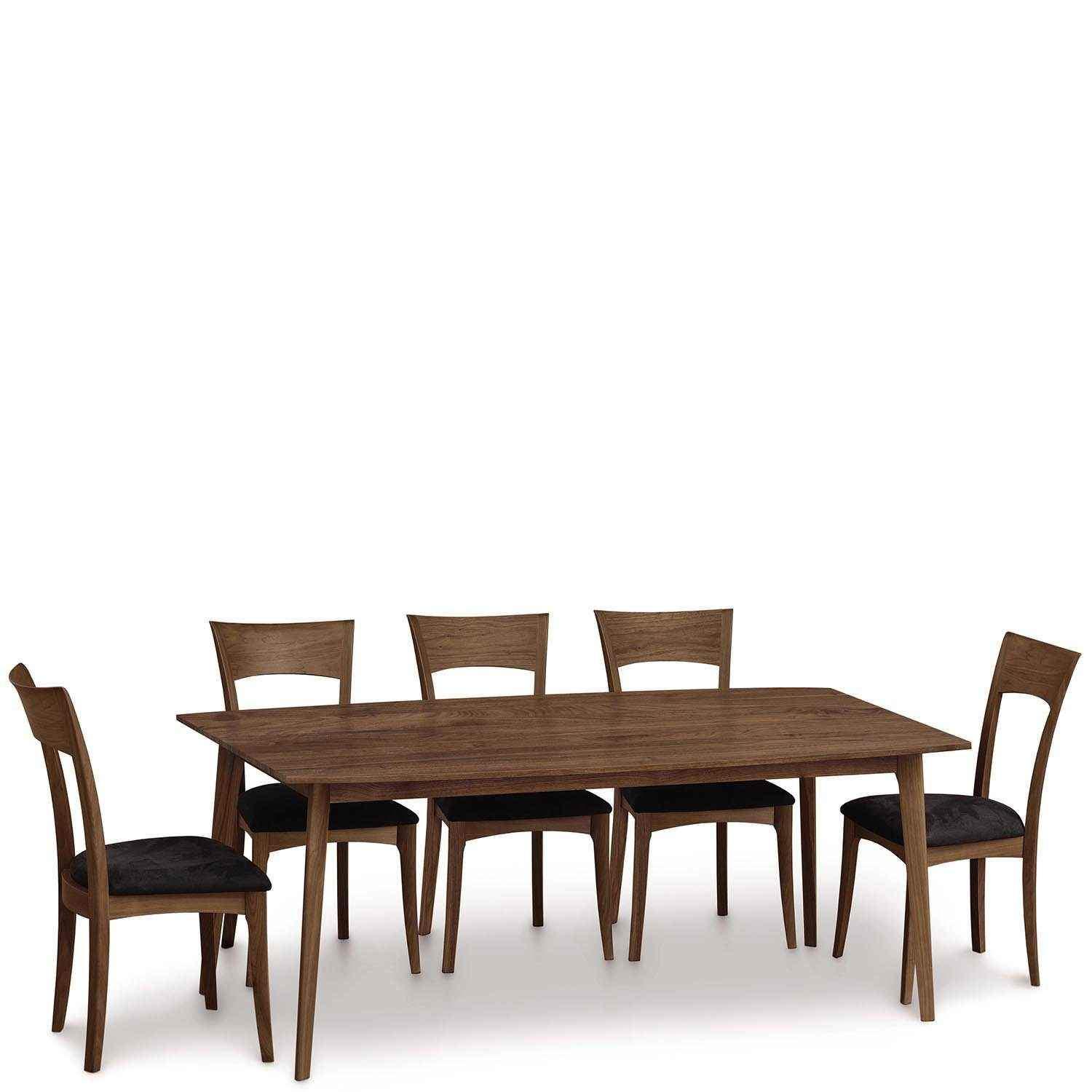 Catalina Fixed Top Table in Walnut - Urban Natural Home Furnishings. Dining Table, Copeland
