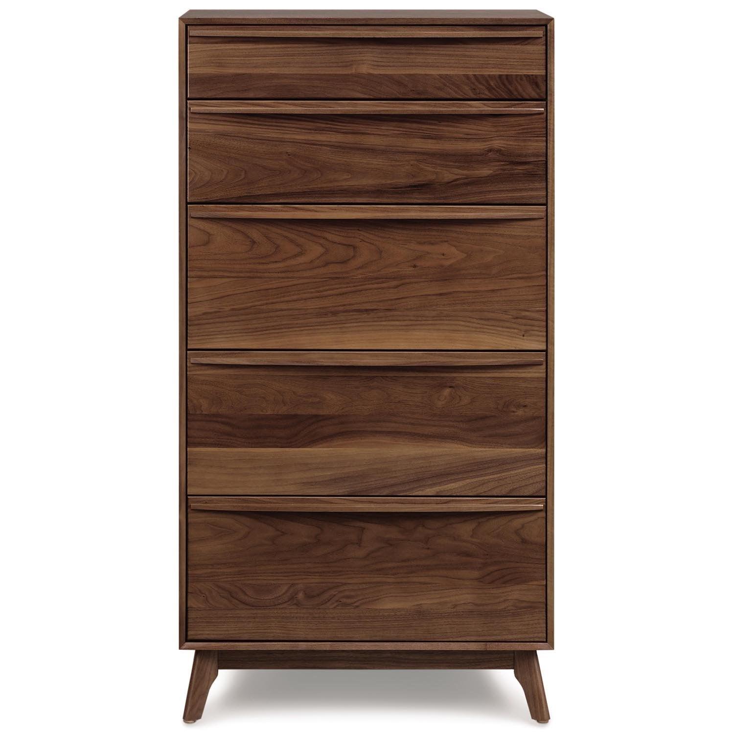 Catalina Five-Drawer Dresser in Walnut - Urban Natural Home Furnishings. Dressers & Armoires, Copeland