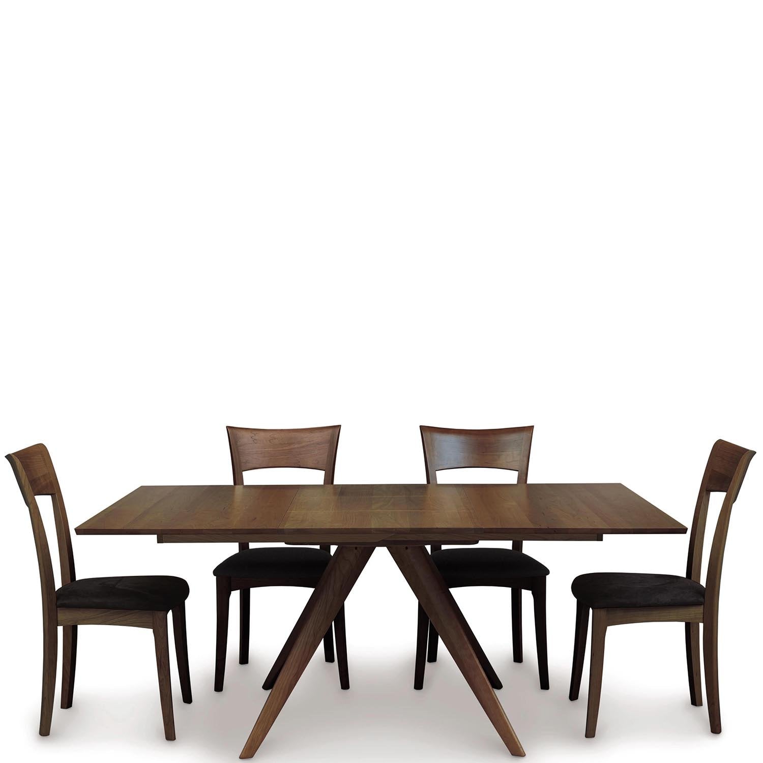 Catalina 48" Square Top Extension Table in Walnut - Urban Natural Home Furnishings. Dining Table, Copeland