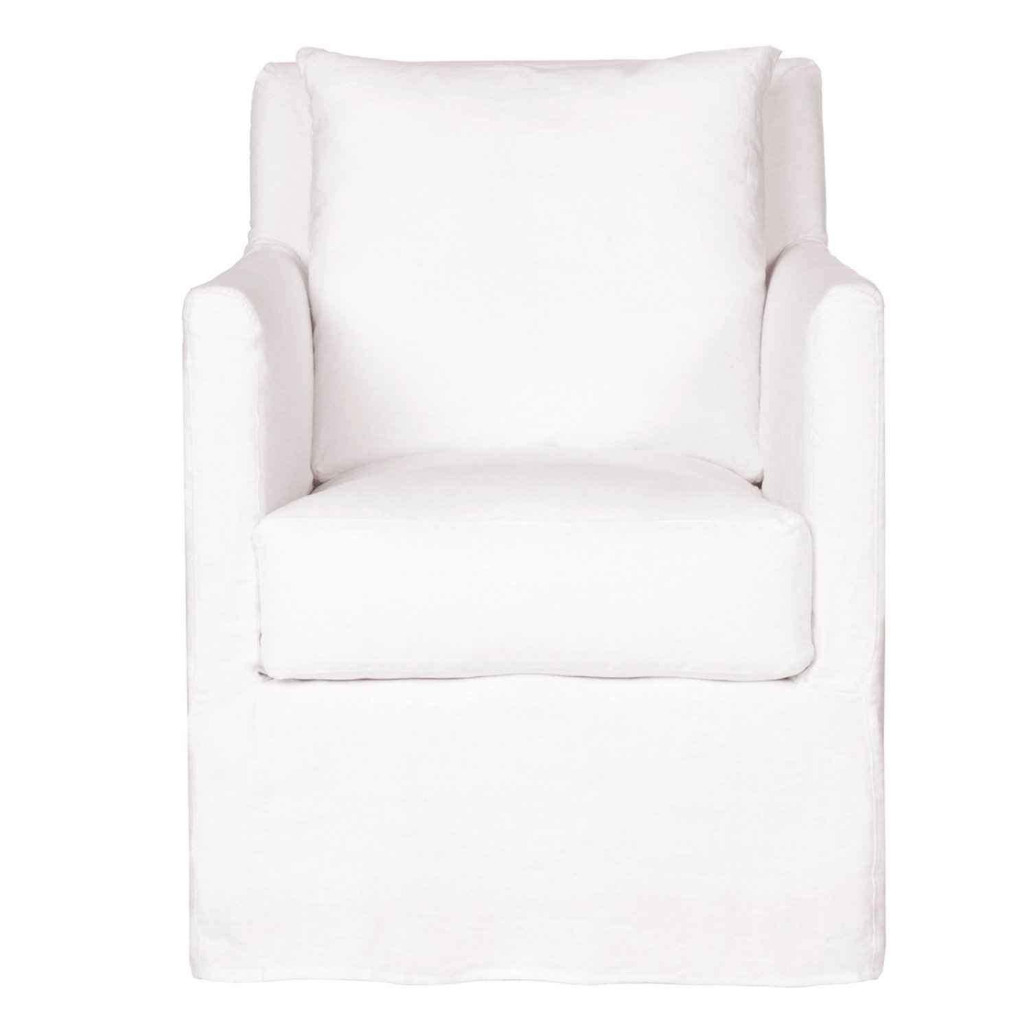 Elm Slipcovered Chair - Urban Natural Home Furnishings. Living Room Chair, Cisco Brothers