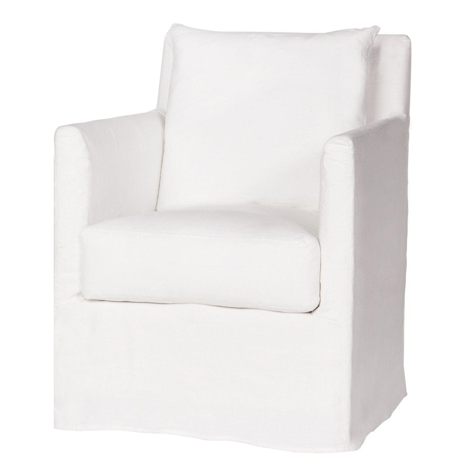 Elm Slipcovered Chair - Urban Natural Home Furnishings. Living Room Chair, Cisco Brothers