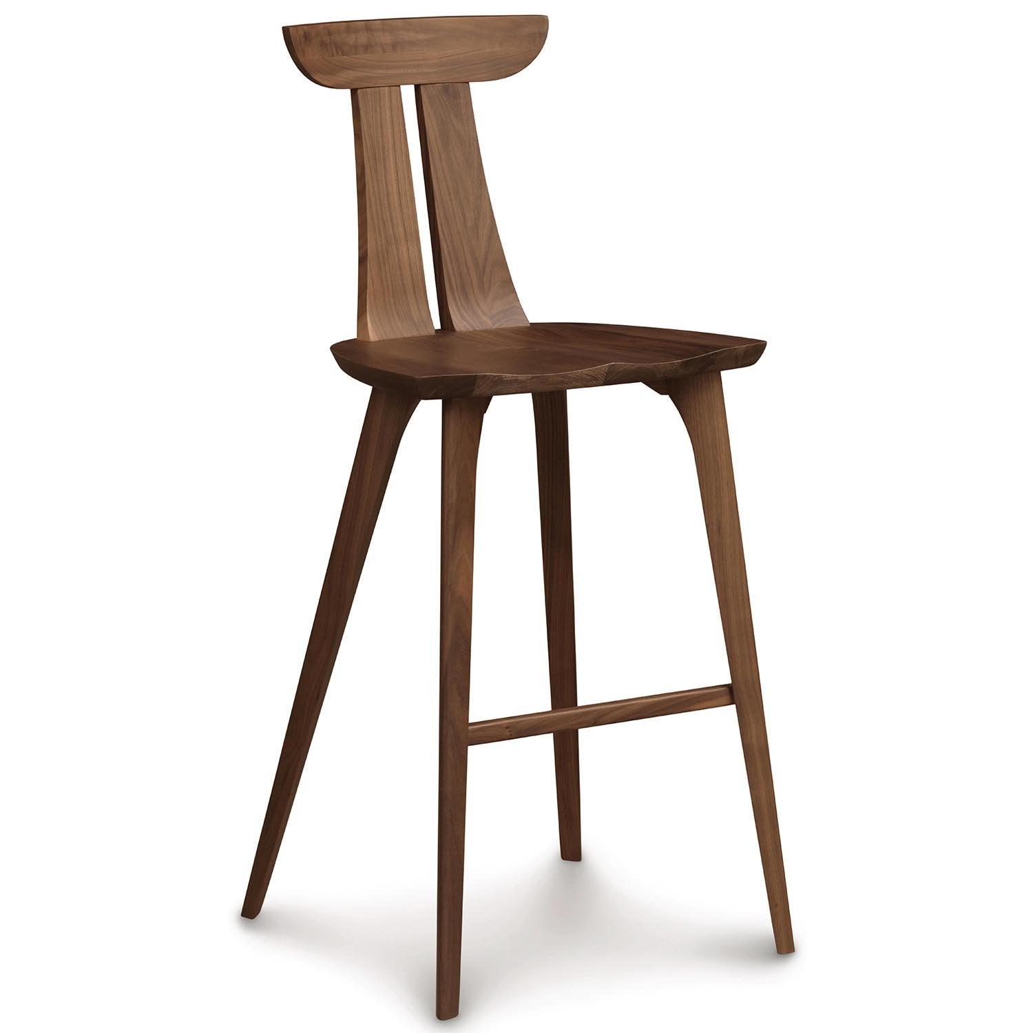 Estelle Bar Stool in Natural Walnut - Urban Natural Home Furnishings. Counter Stools, Copeland