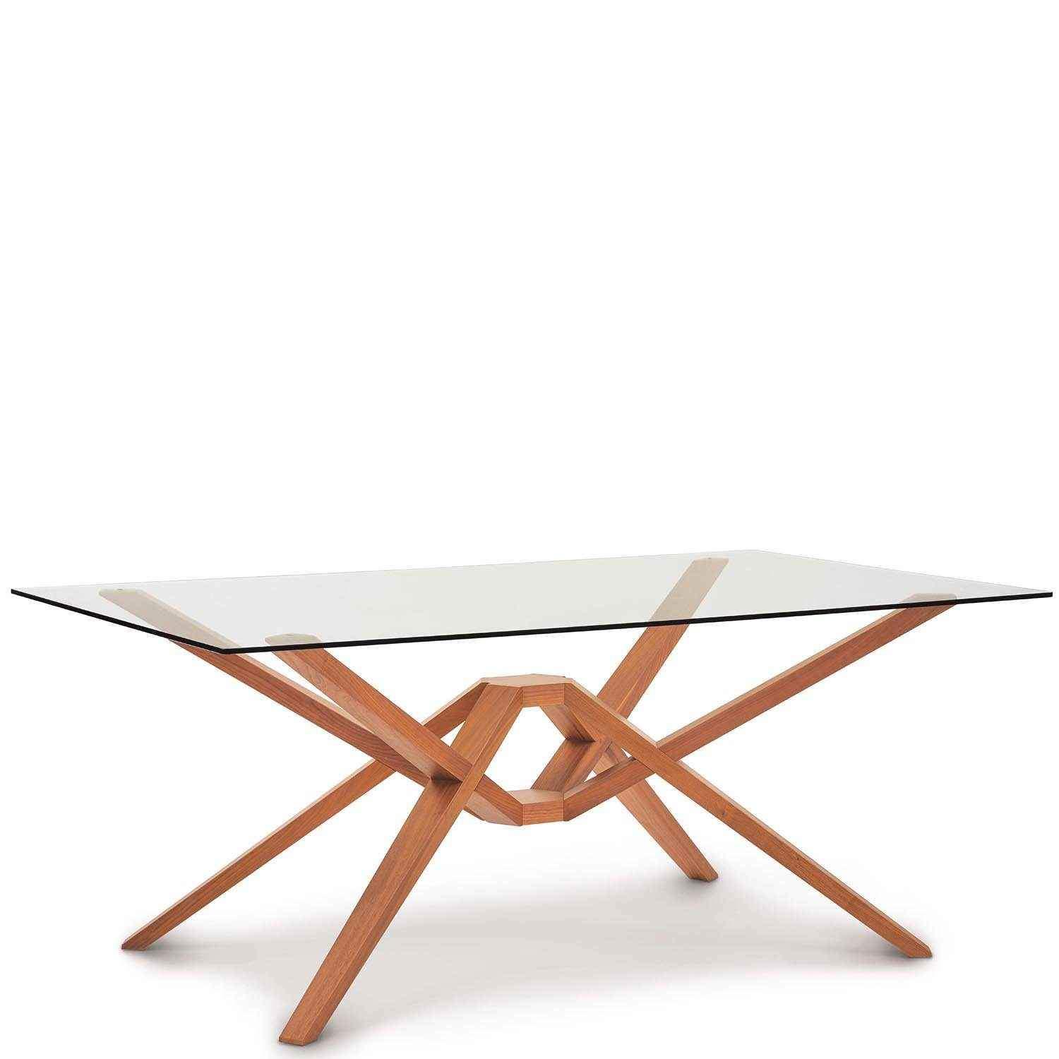 Exeter Glass Top Tables in Cherry - Urban Natural Home Furnishings. Dining Table, Copeland