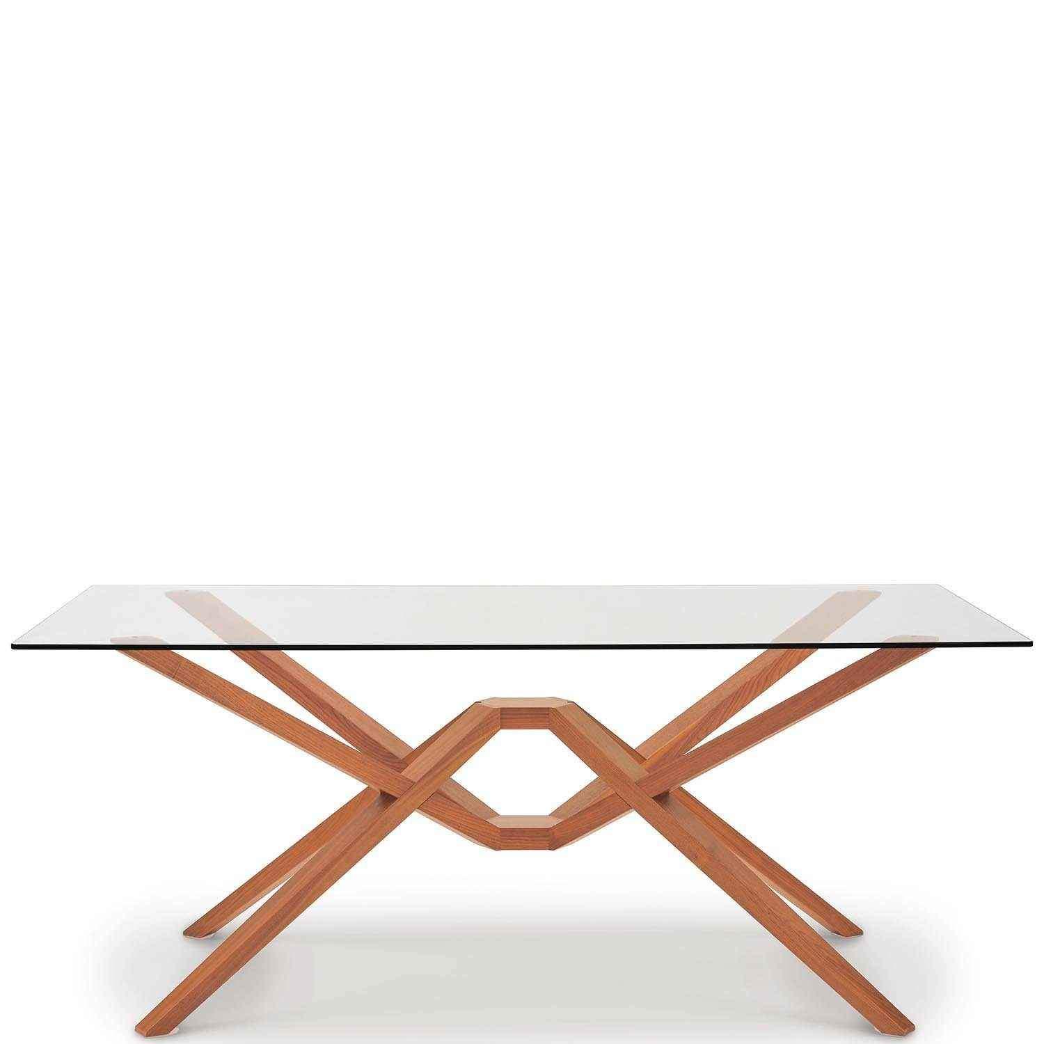 Exeter Glass Top Tables in Cherry - Urban Natural Home Furnishings. Dining Table, Copeland