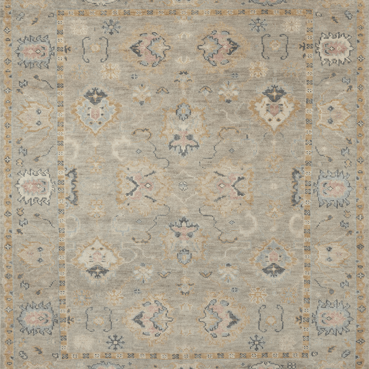 Helena Hand Knotted Rug in Grey/Gold - Urban Natural Home Furnishings