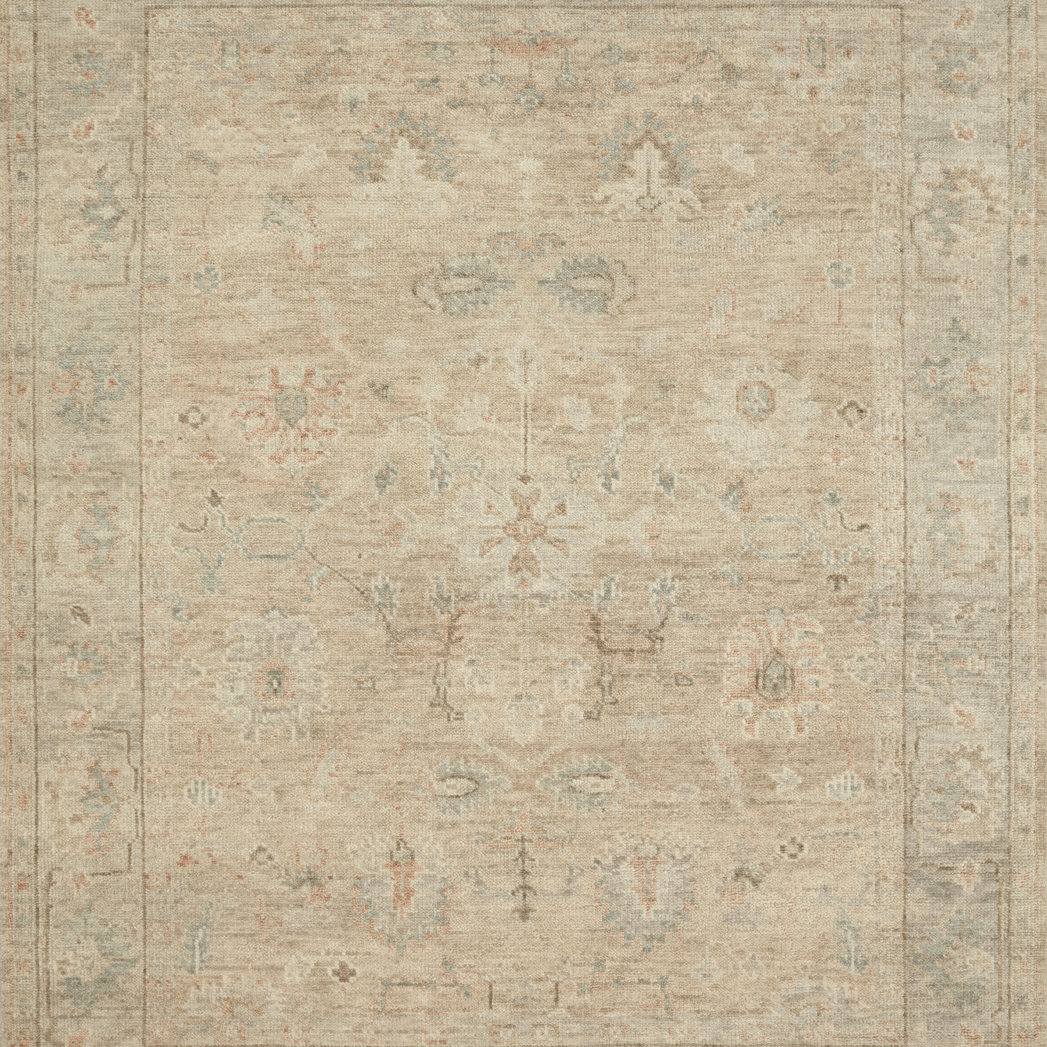 Helena Hand Knotted Rug in Beige/Multi - Urban Natural Home Furnishings