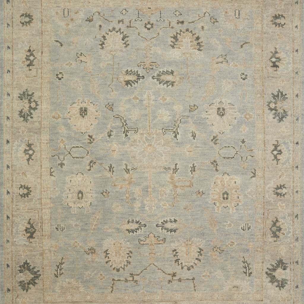 Helena Hand Knotted Rug in Sky/Ash - Urban Natural Home Furnishings