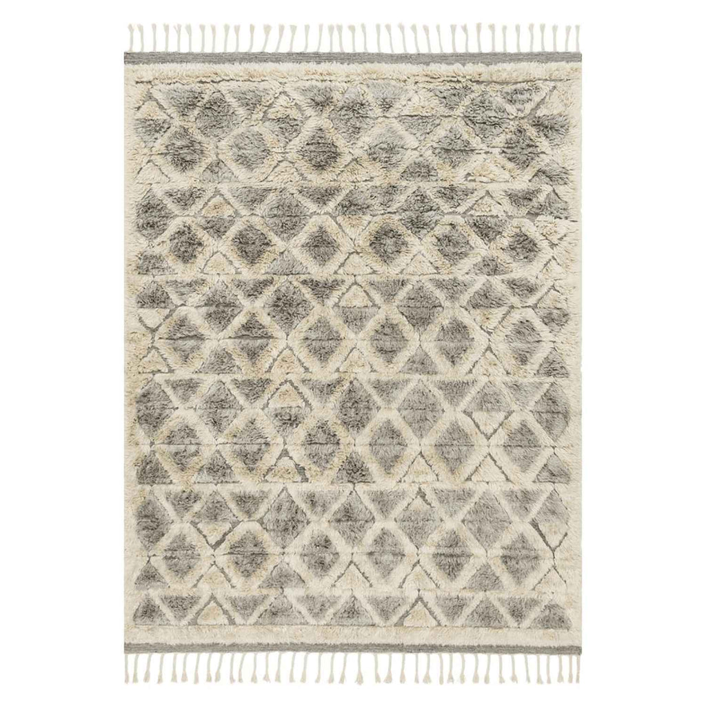 Hygge Hand Loomed Area Rug in Smoke / Taupe by Loloi