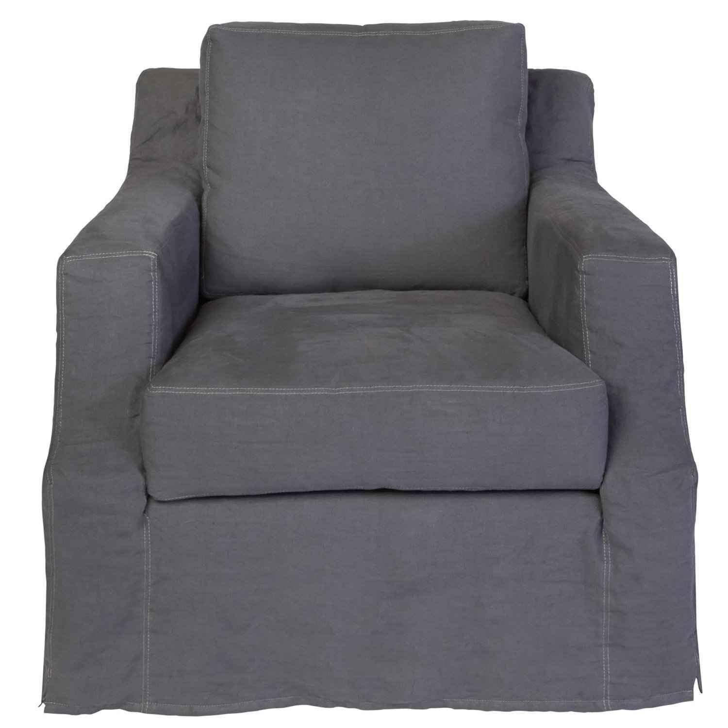 Hayden Deluxe Slipcovered Chair - Urban Natural Home Furnishings. Living Room Chair, Cisco Brothers
