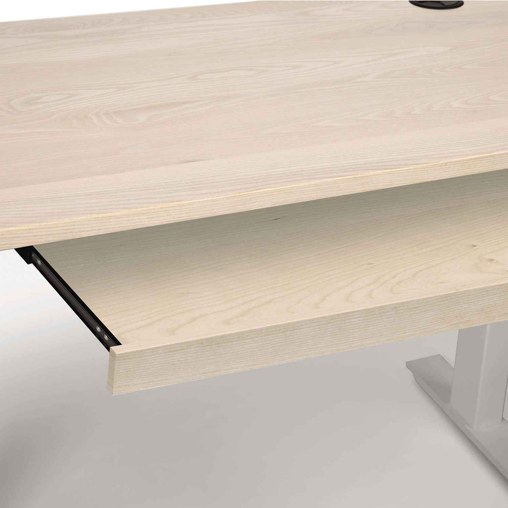 Invigo Sit-Stand Desk In Ash - Urban Natural Home Furnishings