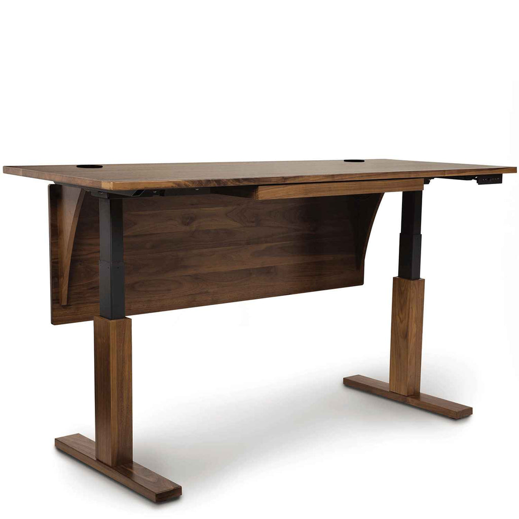 Invigo Sit-Stand Desk In Cherry - Urban Natural Home Furnishings