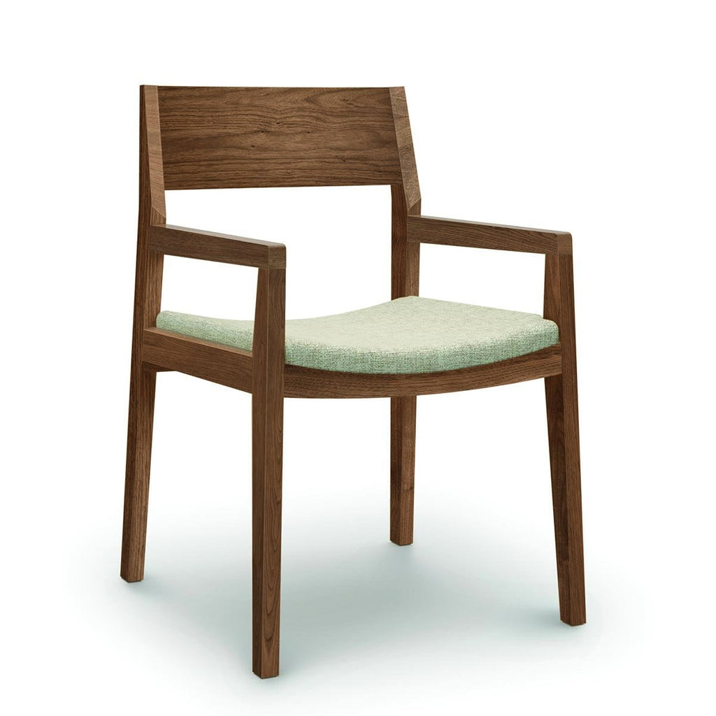 Iso Upholstered Armchair in Walnut - Urban Natural Home Furnishings
