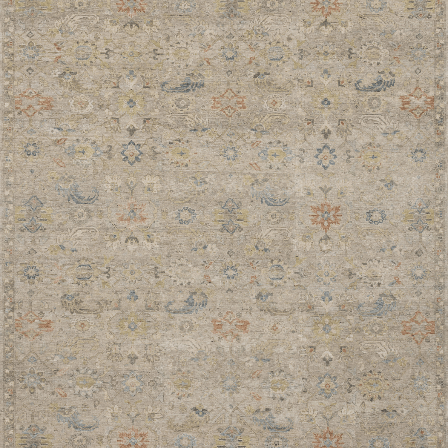 Legacy Hand Knotted Rug in Oatmeal/Multi - Urban Natural Home Furnishings