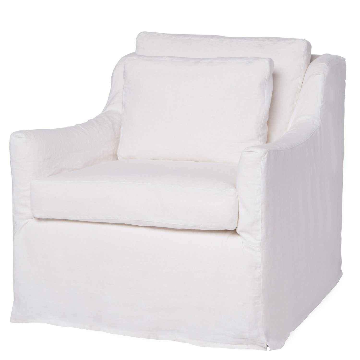 Lanister Slipcovered Chair - Urban Natural Home Furnishings. Living Room Chair, Cisco Brothers