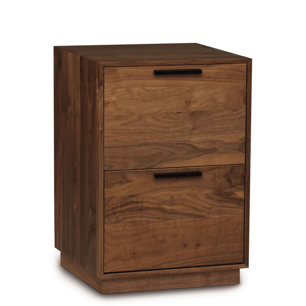 Linear Narrow Rolling File Cabinet in Walnut - Urban Natural Home Furnishings