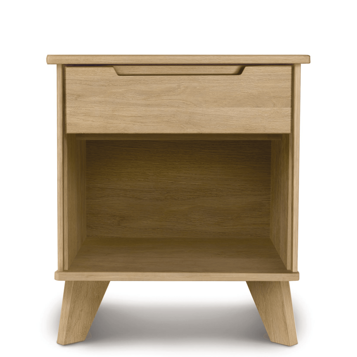 Linn One Drawer Nightstand in Oak - Urban Natural Home Furnishings