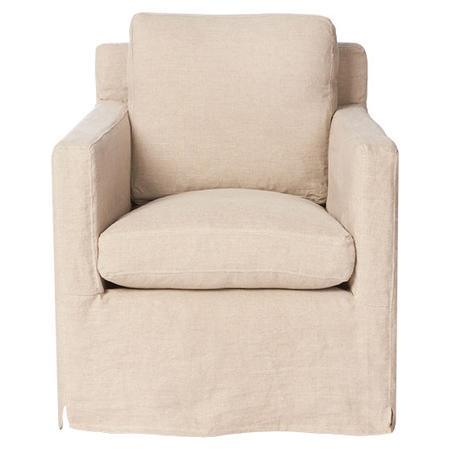 Louis Mini Slipcovered Chair - Urban Natural Home Furnishings. Living Room Chair, Cisco Brothers