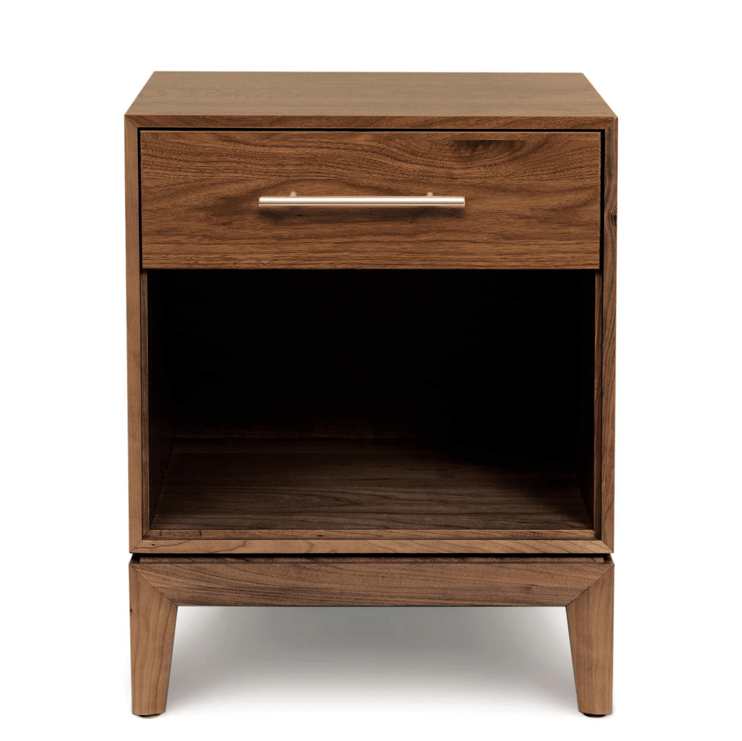 Mansfield One Drawer Nightstand in Walnut - Urban Natural Home Furnishings