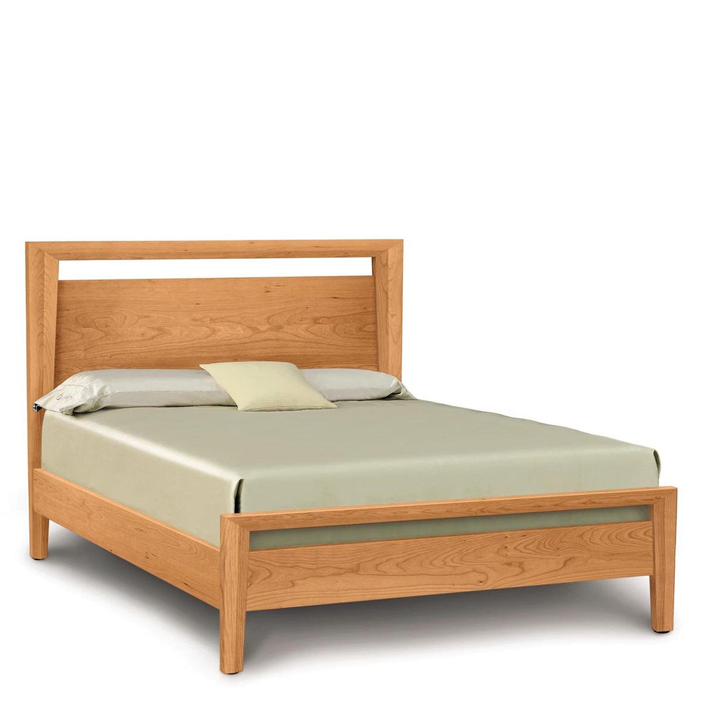 Mansfield Tall Headboard Bed in Cherry - Urban Natural Home Furnishings