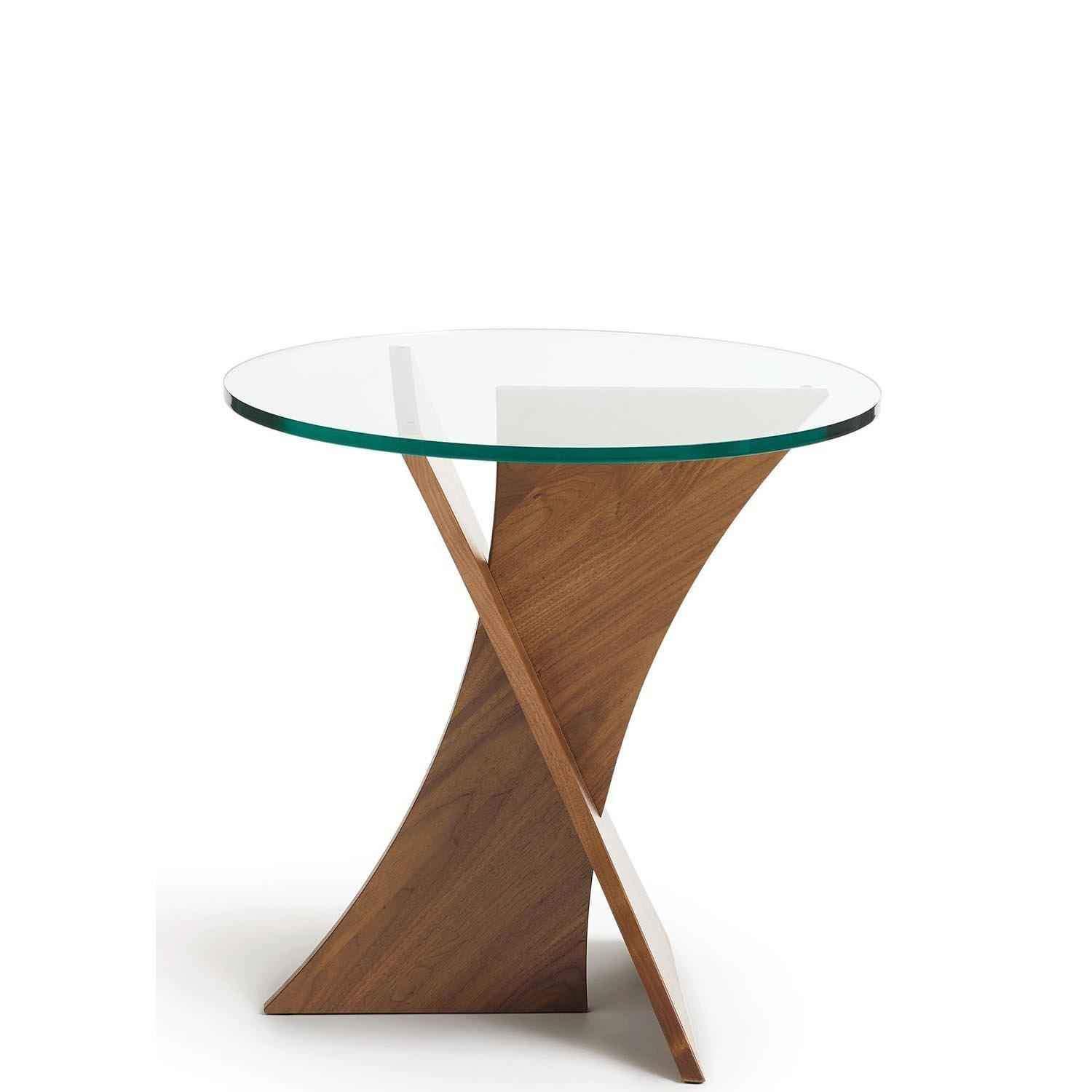 Planes Round End Table Walnut - Urban Natural Home Furnishings. Nightstands, Copeland