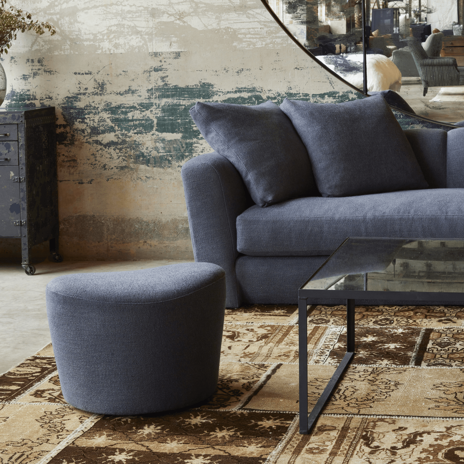 Polly Swivel Ottoman - Urban Natural Home Furnishings