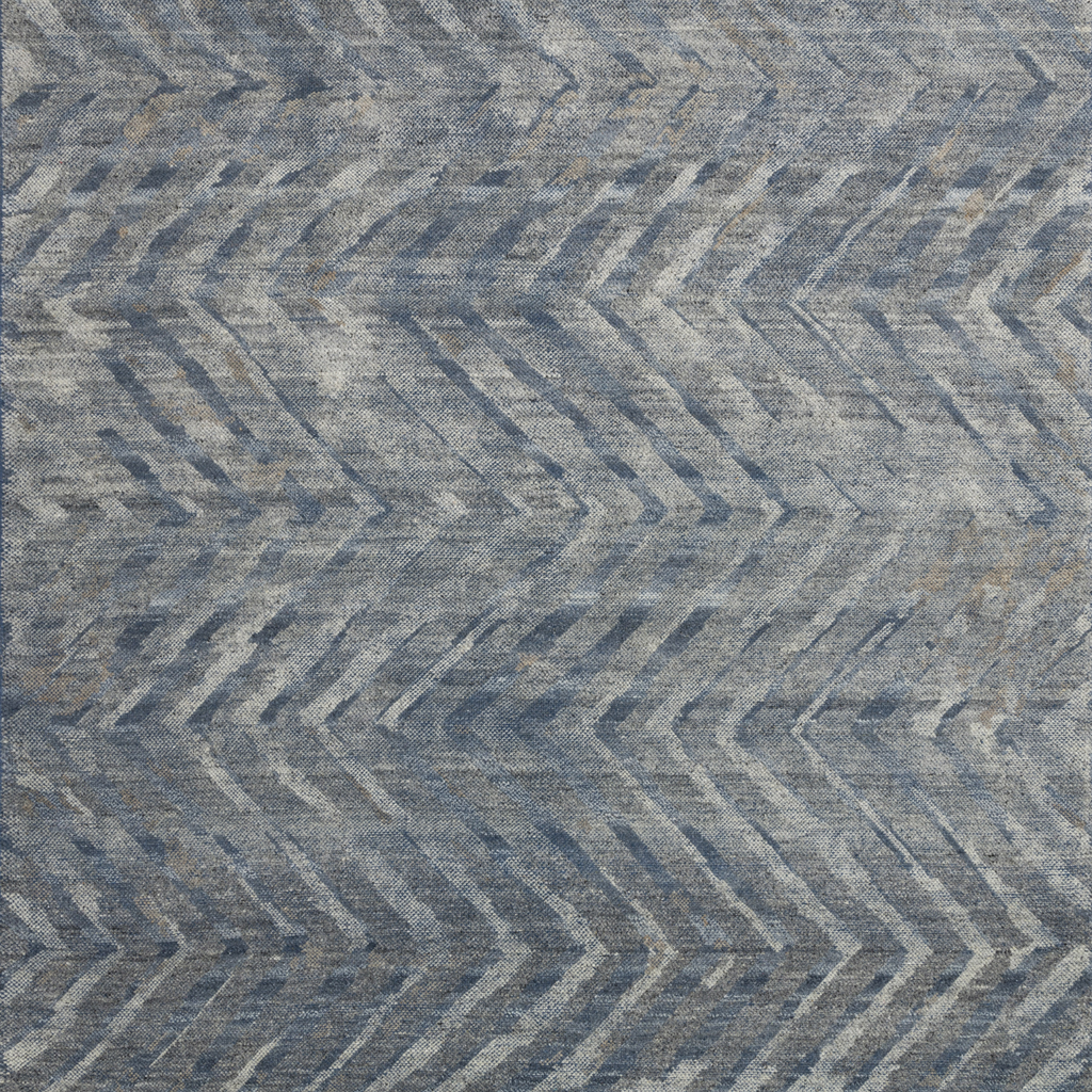 Sumi Hand Knotted Area Rug in Denim/Mist Sample - Urban Natural Home Furnishings