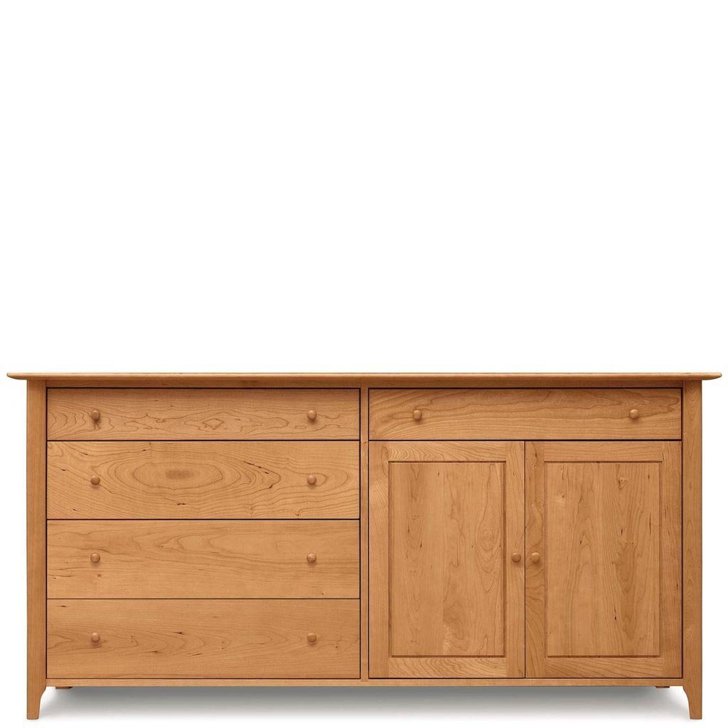 Sarah 4 drawers on right, 1 drawer over 2 doors on left buffet - Urban Natural Home Furnishings.  Buffet, Copeland