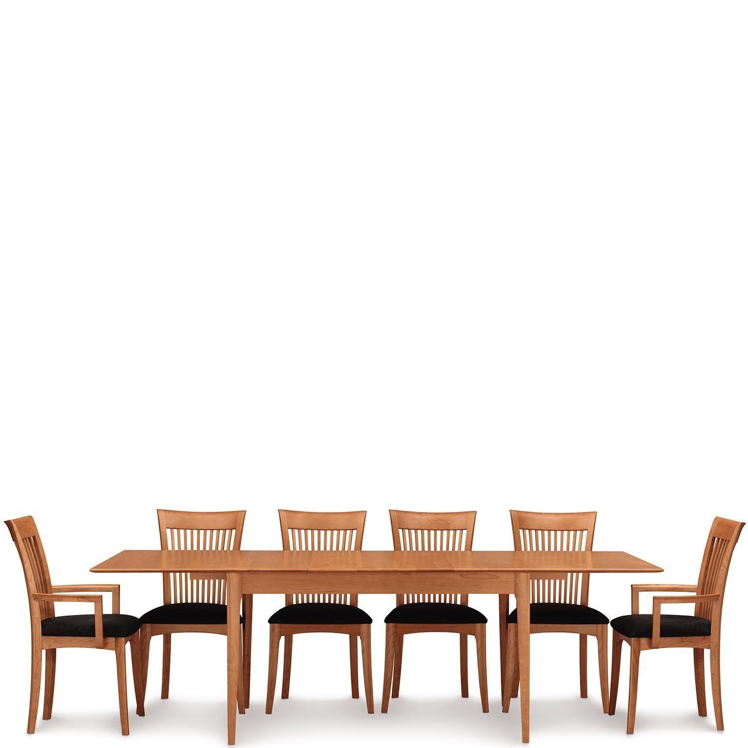 Sarah Trestle Four Leg Extension Tables with Easystow Extension and Leaf Storage - Urban Natural Home Furnishings. Dining Table, Copeland