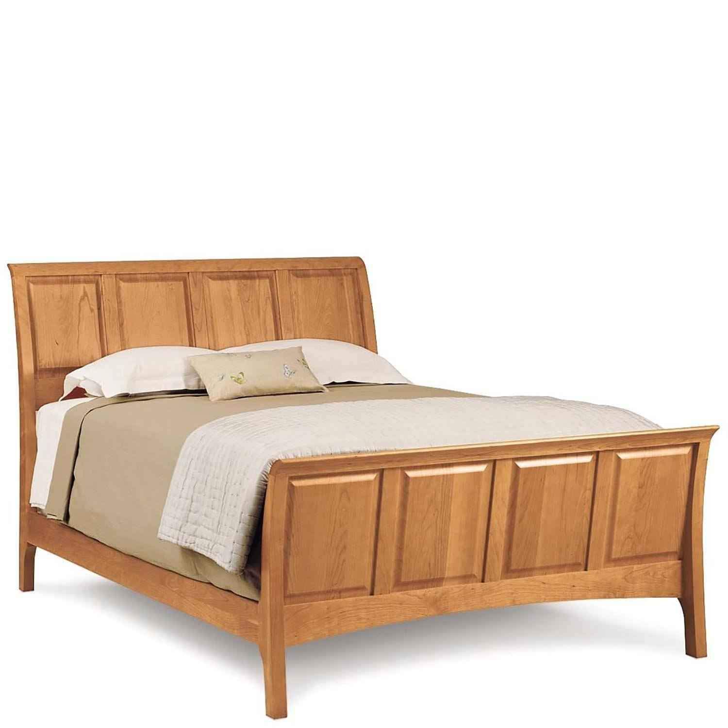 Sarah Sleigh 51" Bed With High Footboard (For Mattress & Box Spring) - Urban Natural Home Furnishings. Bedframes, Copeland