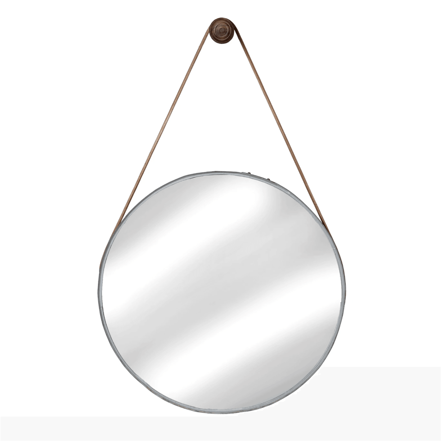 Wine Barrel Hanging Mirror - Urban Natural Home Furnishings