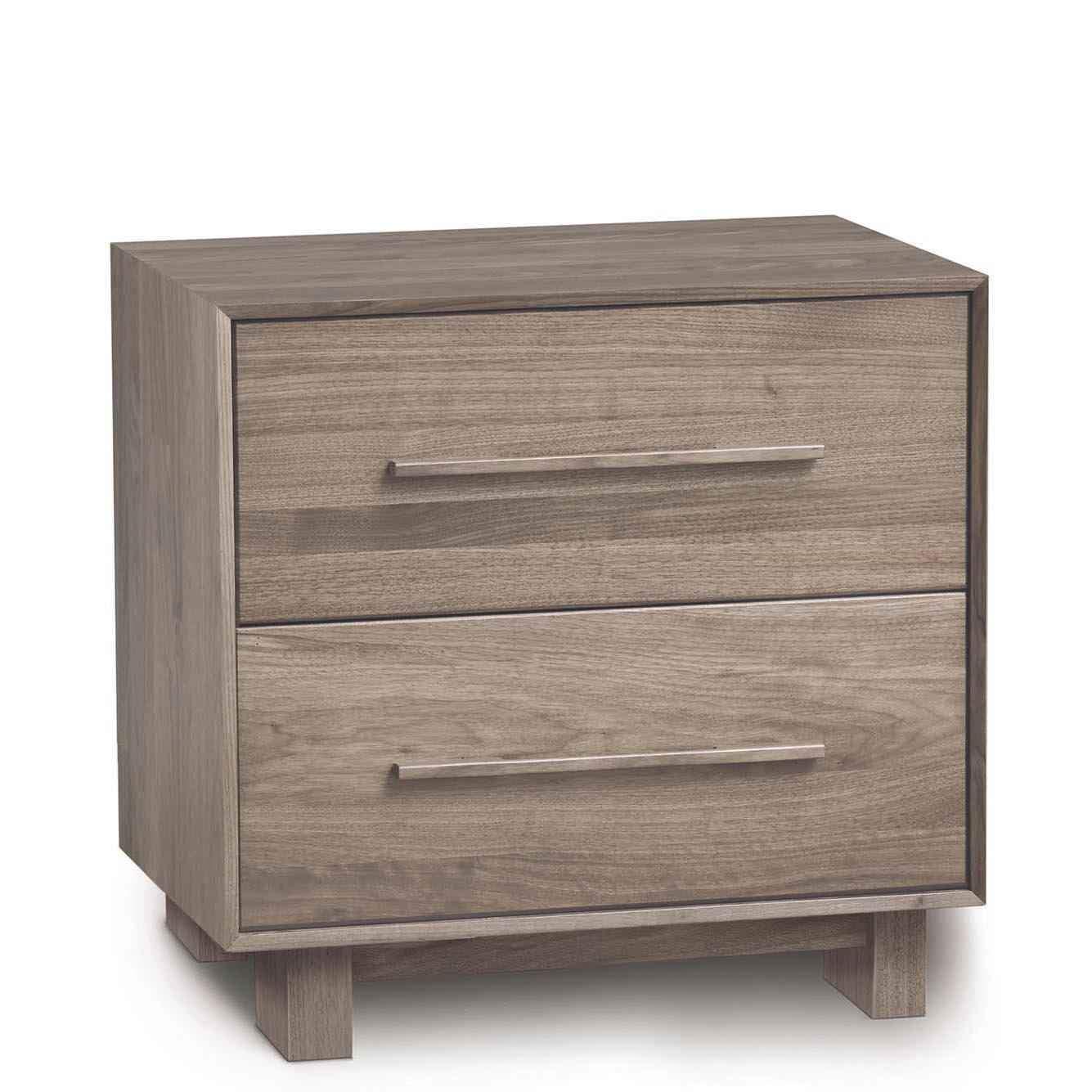 Sloane Two Drawer Nightstand in Ash - Urban Natural Home Furnishings. Nightstands, Copeland