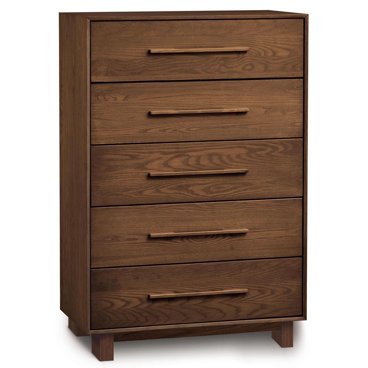 Sloane Five Drawer Wide Dresser in Natural Walnut - Urban Natural Home Furnishings. Dressers & Armoires, Copeland