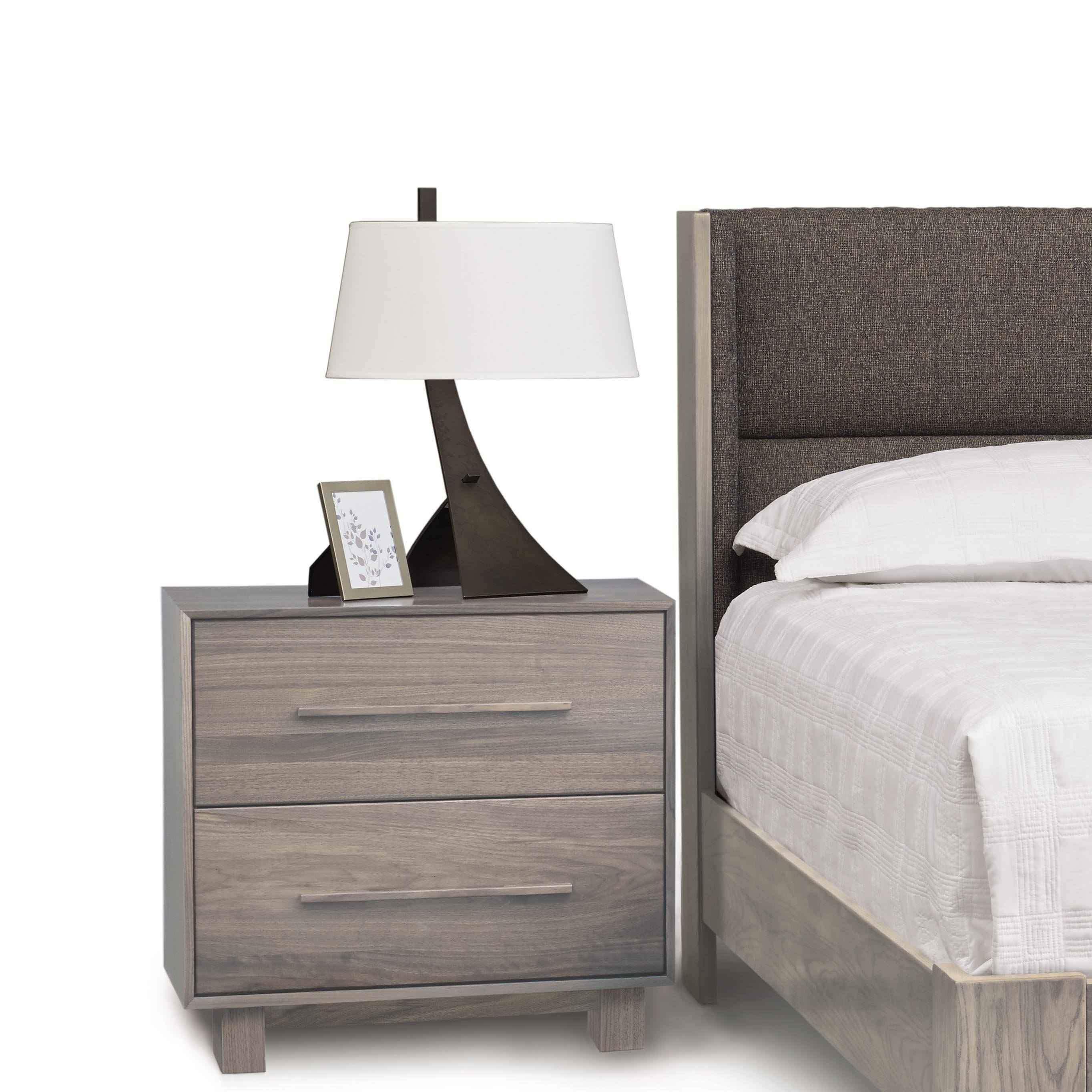 Sloane Two Drawer Nightstand in Ash - Urban Natural Home Furnishings. Nightstands, Copeland