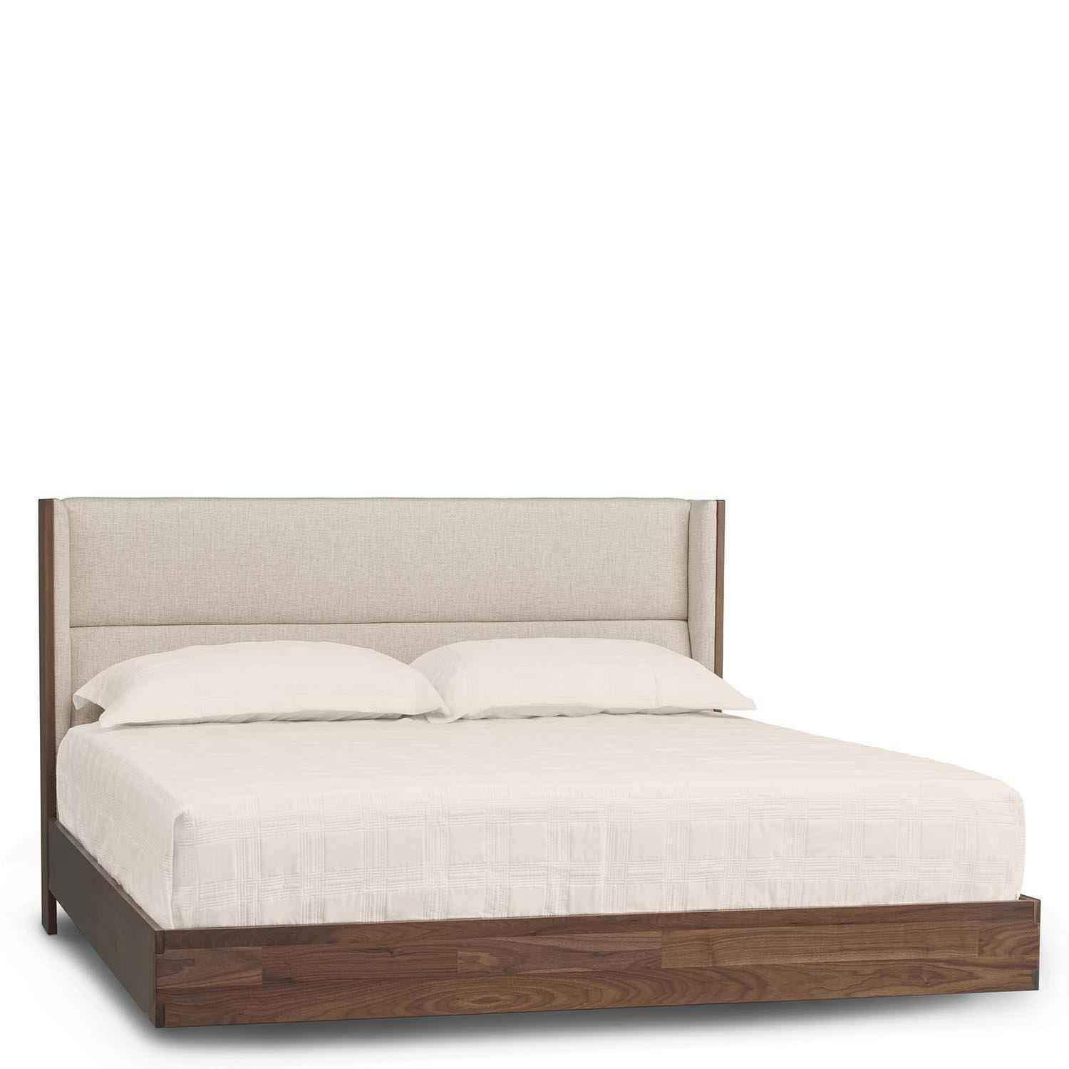 Sloane Floating Bed in Natural Walnut - Urban Natural Home Furnishings. Solid Wood Bed, Copeland