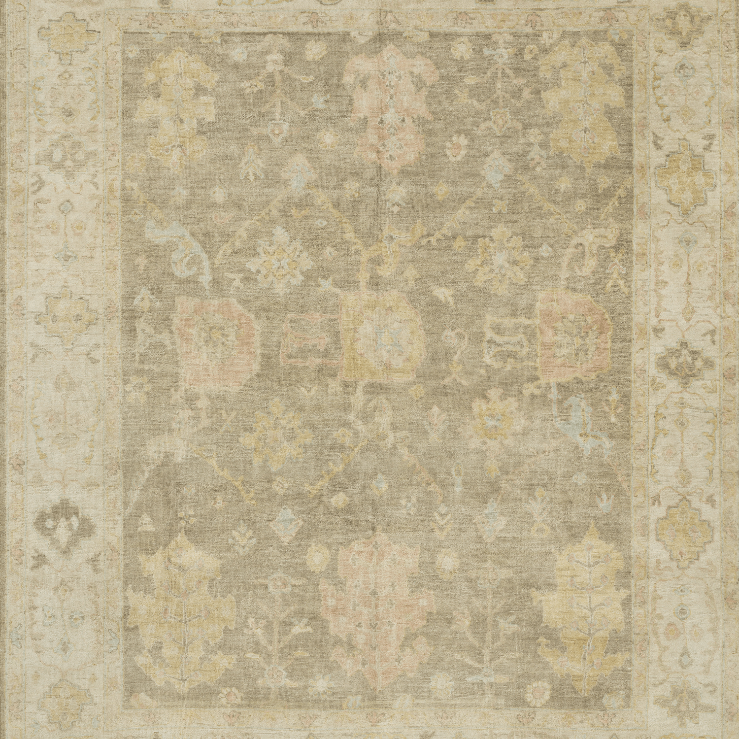 Vincent Hand Knotted Rug in Moss Grey/Stone - Urban Natural Home Furnishings
