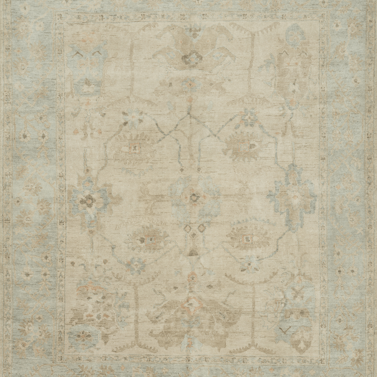 Vincent Hand Knotted Rug in Stone/Mist - Urban Natural Home Furnishings